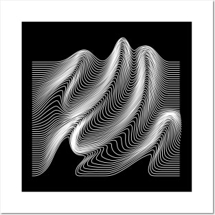 waves design Posters and Art